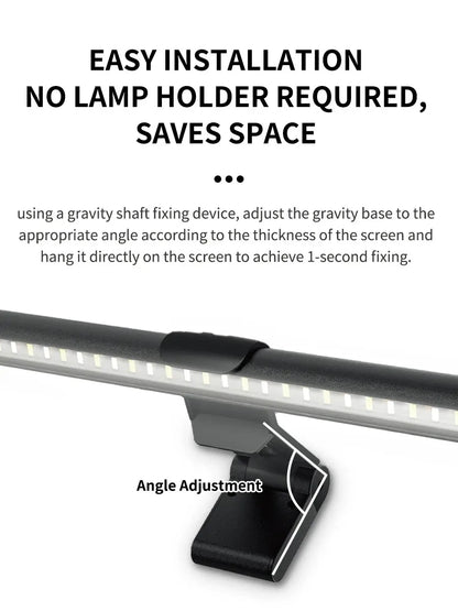 RGB Monitor Light Bar Strip Eye Care Dimmable Table Lamp for Work Game Learning Reading - Atmosphere Lighting