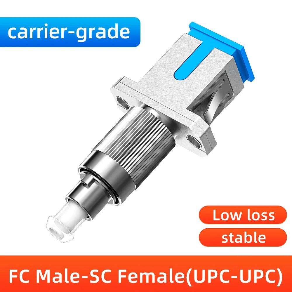 ZoeRax FC SC ST LC Male to Female Fiber Optic Connector FTTH Singlemode Adapter for Visual Fault Locator Optical Power Meter