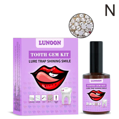 Tooth Jewelry Kit DIY Teeth Gems Set 7ml Glues Light Firm Reliable Clear Precious Stone Crystal Tooth Ornaments Jewellery
