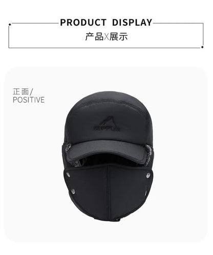 2024 Winter Warm Thickened Artificial Fur Baseball Hat Men's and Women's Skiing Soft Extreme Cold Hat Fishing Hat Outdoor