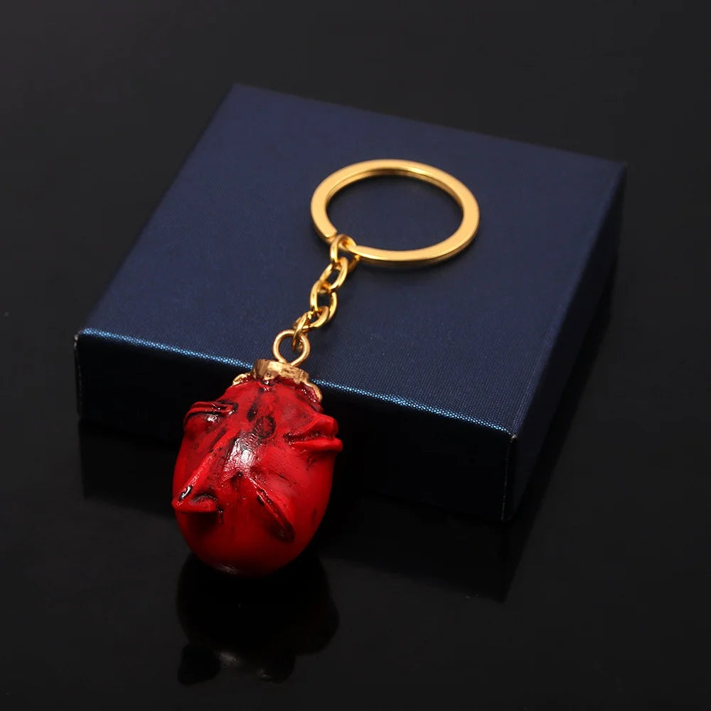 Fashing Popular anime Red Elliptical three-dimensional pendant Necklace Egg Of King Cosplay  Arc Resin Pendant Accessories Gift