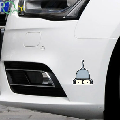 Bender-Face-Futurama's Sticker Cartoon Vinyl for Cars Trucks Laptops