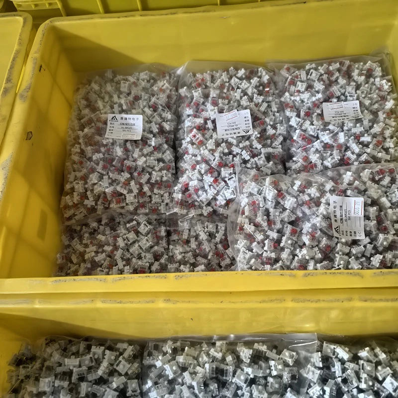 20-100pc Mechanical Keyboard Switches Blue Red Brown Switch Customizable Hot-Swappable 3 Pins Cross Stem for Mechanical Keyboard