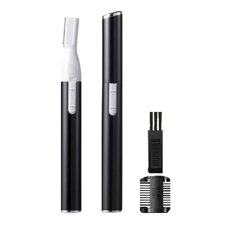 Electric Mini Eyebrow Trimmer Shaver Hair Removal Facial Neck Body Arms Legs Blur - Rechargeable Personal Grooming Kit