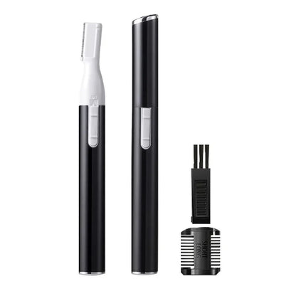 Electric Mini Eyebrow Trimmer Shaver Hair Removal Facial Neck Body Arms Legs Blur - Rechargeable Personal Grooming Kit