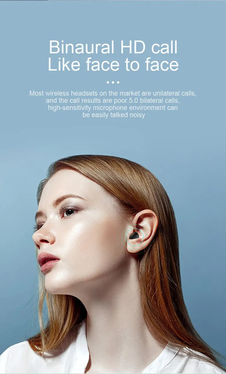 10Pcs Wholesale A6S TWS Wireless Headphones Bluetooth Earphone 5.0 Stereo Headset Earbuds with Microphone for ISO Android