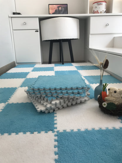 Soft Plush  Baby Play Mat EVA Foam Children's Carpet Interlocking Exercise Tiles Floor Carpet And Rug for Kids Pad 30*30 CM