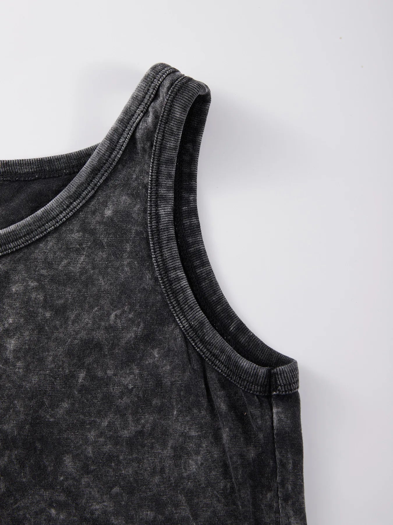 100% Cotton Solid Color Women Washed Vest Y2K Casual Tank Top Street Sleeveless Clothes Summer Rhinestone Craft Sportswear