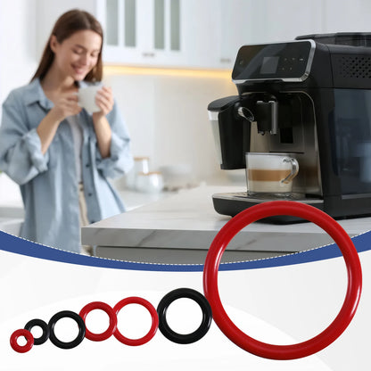 30Pcs Coffee Machine Parts High-Elasticity Rings Coffee Machine Silicone Sealing Ring Kit Quick Easy Problem-Free In Machines