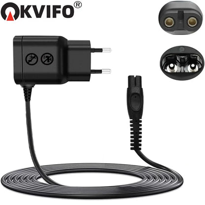 KVIFO 5V EU Shaver Adapter Charger Converter Fit for Philips One Blade QP2724 QP2834 QP1424 QP1924 QP4631 Beard Trimmer