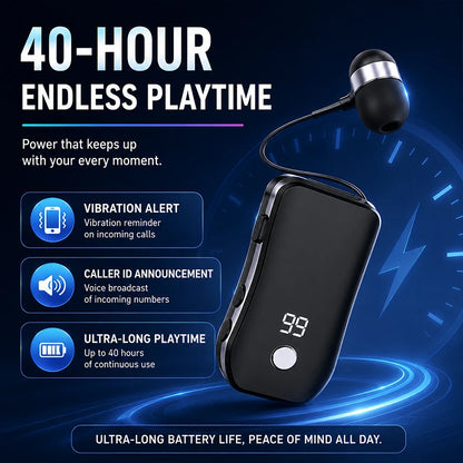 X-100-In-ear smart headphones,Wirelessheadphones, sports headphones, business car headphones, music headphones, retractable