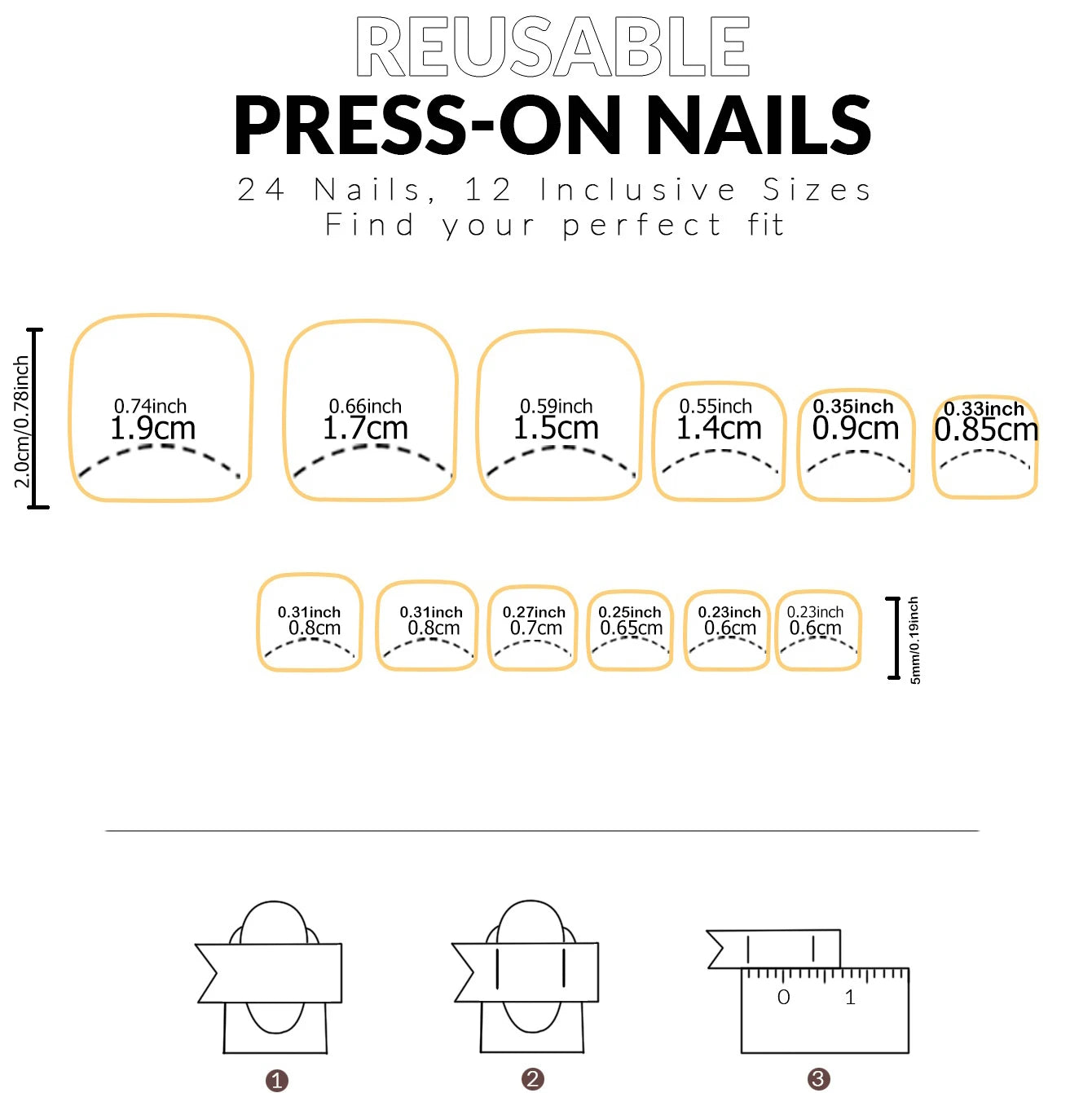48pcs French black border hand and foot armour Glossy fake toenails fully covered with nude spring break toenails for women's na