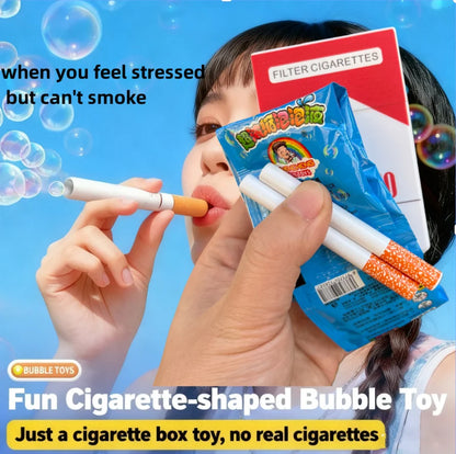 Funny Fake Cigarette Bubble Toy–No Tobacco! Realistic Pack Design with Bubble Liquid Inside. Great Prank Gift for Teens&Adults!