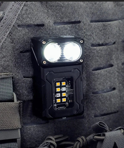 Multifunctional Ajustable Angle LED Flashlight Outdoors Mini Work Light Portable Magnet USB Rechargeable Camping Light