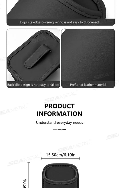 SEAMETAL Universal Car Door Cup Holder Box Back Clip Design Drink Rack Storage Bin Car Seat Back Water Cup Box Organizer Pocket