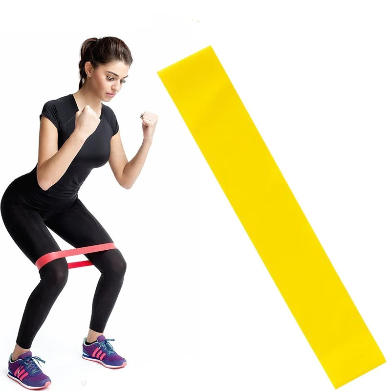 Various Color Yoga Sport Resistance Bands gym equipment TPE Home Fitness Elastic Bands Pilates strength training   workout