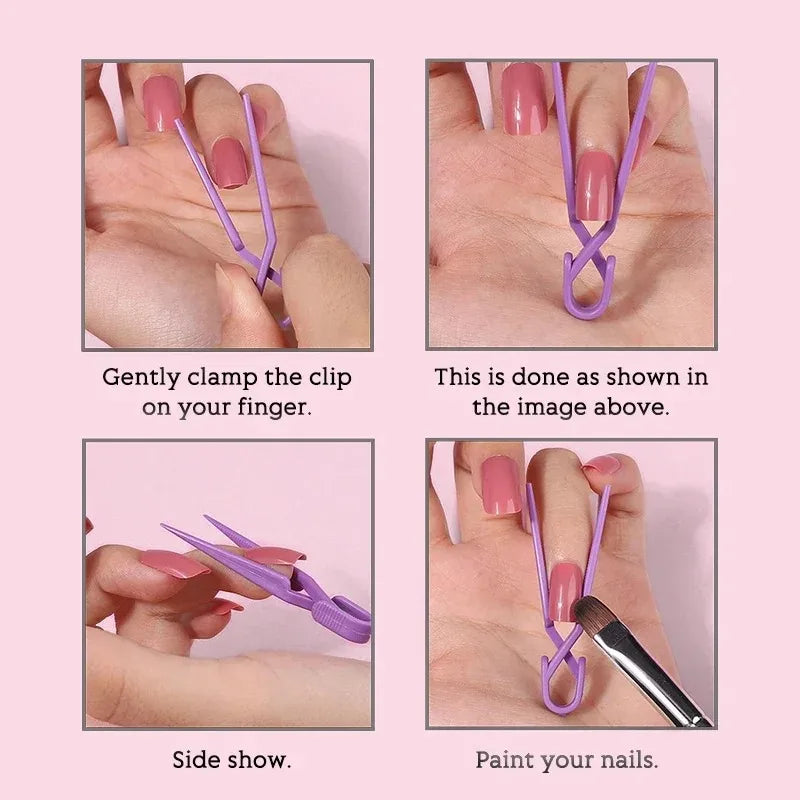 5/10pcs Nail Clip Shaping Clip Paint Spill-proof Mixed Color Nail Painting Protection Clip To Prevent Paint Leakage Nail Tools