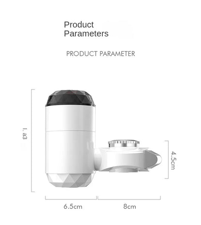 Kitchen Electric Water Heater Tap Instant Hot Water Faucet Heater Cold Heating Faucet Tankless Instantaneous Water Heater