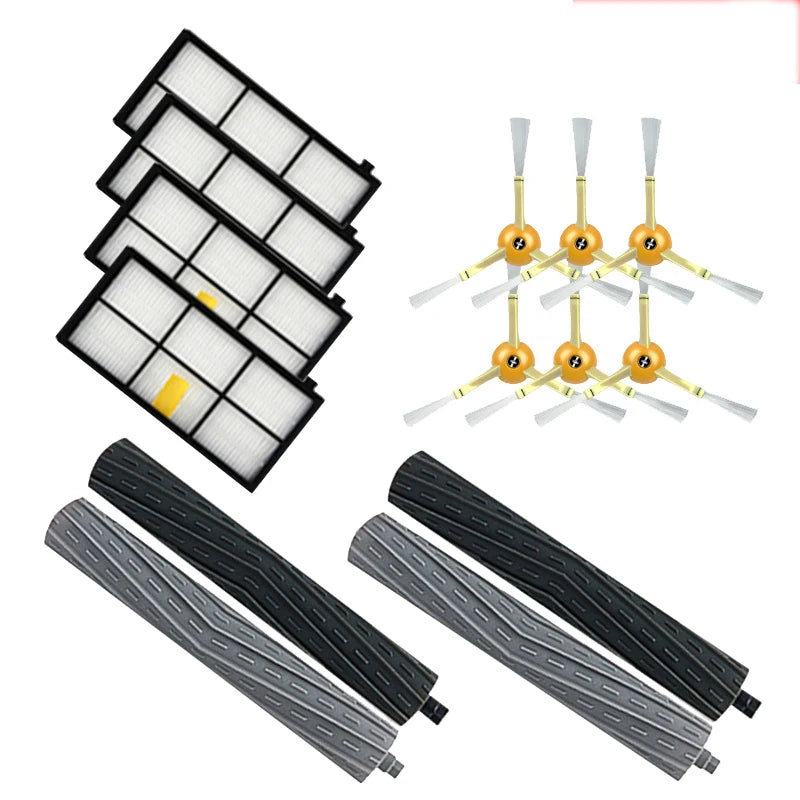 For IRobot Roomba 960 900 891 800 Series Accessories Spare Parts Vacuum Cleaner Replenishment Kit Rubber Side Brush HEPA FILTER