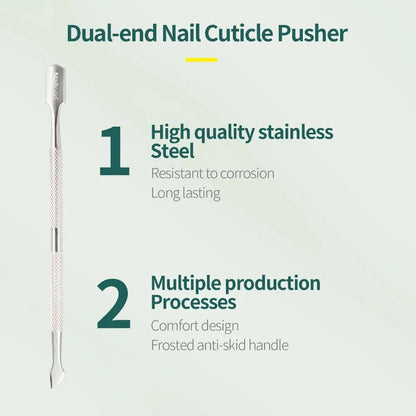 Nailpop Nail Cuticle Scissors Stainless Steel Manicure Pedicure Trimmer and Pusher Silver Dead Skin Scissor Nipper Clipper Tool