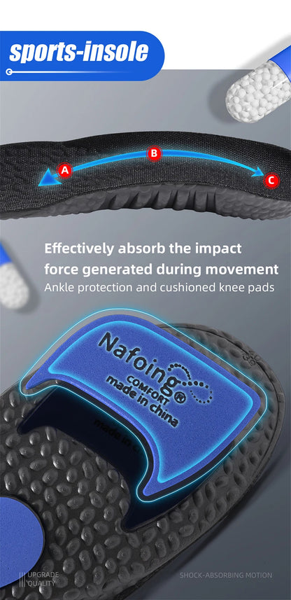 1 Pair Sports Insoles Elastic Running Insole For Shoes Arch Support Insole Absorption Deodorant Breathable Insoles