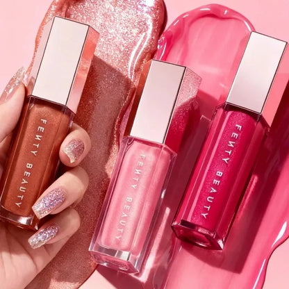 Fashionable and Fresh Fenty Beauty Lip Gloss Multi-color Shiny Transparent Liquid Lipstick Beginner Essential Lipstick Cosmetics
