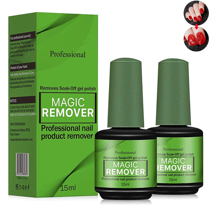 15ml Magic Fast Nail Gel Polish Remover Clean UV Soak Off Semi Permanent Varnish Nail Art Removal Tools Manicure 2025 New