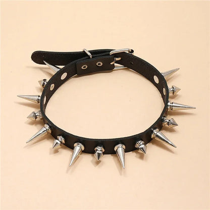 1pc Punk Gothic Necklace Rivet Choker Y2K For Men Women New Year Christmas Party Birthday Valentine's Day Lovers Gifts