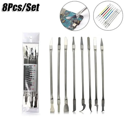 8pcs CPU IC Glue Remover C Chip Repair Phone Repair Tool Thin Blades Piratical Repair Hand Tool For Mobile Phone Computer