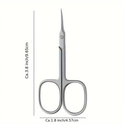 Dead Skin Remover Stainless Steel Curved Tip Thin Blade Cuticle Scissors Nail Clippers Trimmer Manicure Tools Eyebrow Tools