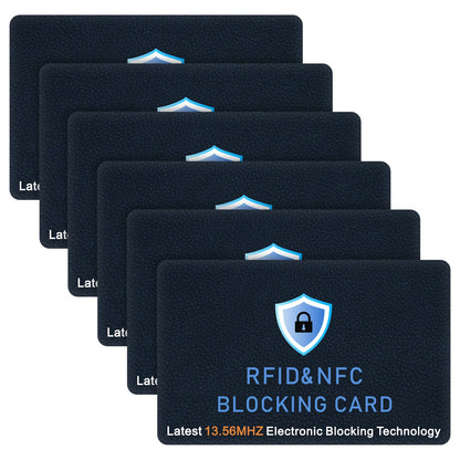 RFID Blocking Card One Card Protects Entire Wallet NFC Contactless Bank Debit Credit Card Protector ID ATM Guard Card Blocker