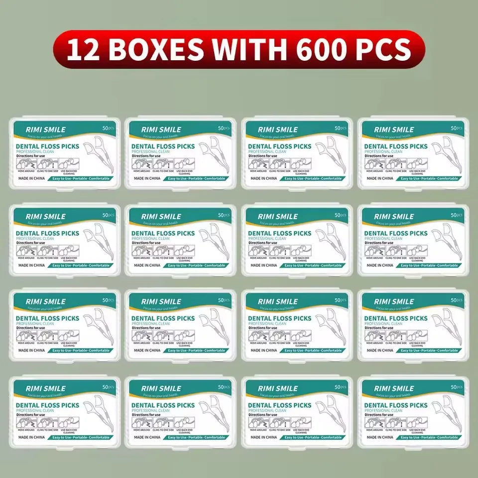 1/3/6/20 Box Portable Disposable Dental Floss Plastic Toothpick High-tension Dental Floss Stick Dental Floss Box ﻿Oral Care