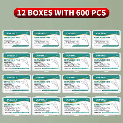 1/3/6/20 Box Portable Disposable Dental Floss Plastic Toothpick High-tension Dental Floss Stick Dental Floss Box ﻿Oral Care