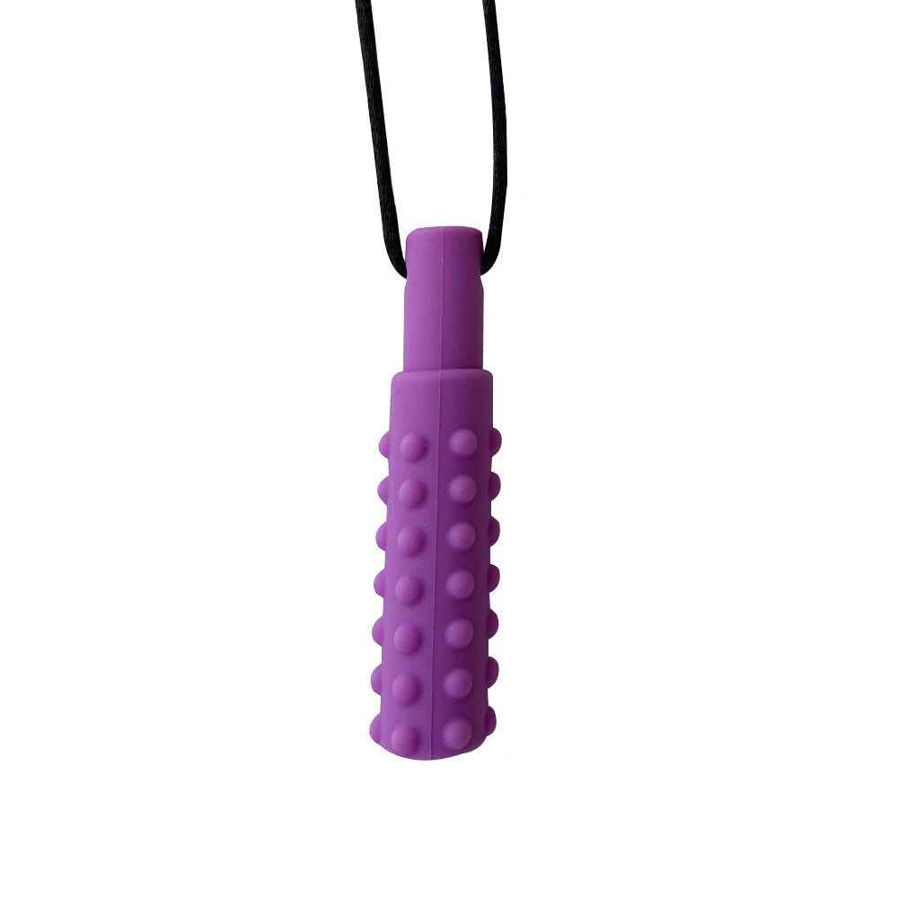 1pcs Silicone Teether Kids Chew Necklace Sensory Chewy Pendant Oral Motor Toys Therapy Tools for Autism ADHD chidren's goods