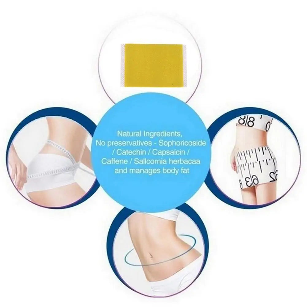 10PCS Body Shaping Patches Belly Toning Pill Fast Burning Fat Lymphatic Improve Stomach Belly Slimming Stickers for Female Male