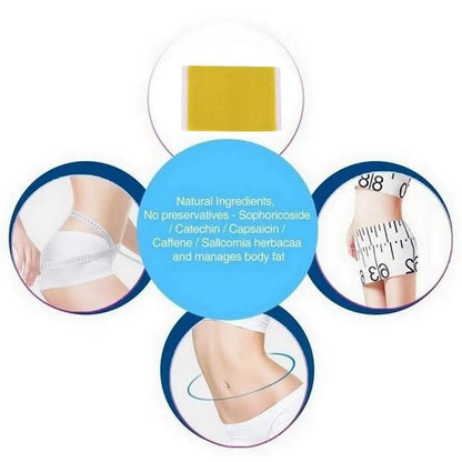 10PCS Body Shaping Patches Belly Toning Pill Fast Burning Fat Lymphatic Improve Stomach Belly Slimming Stickers for Female Male
