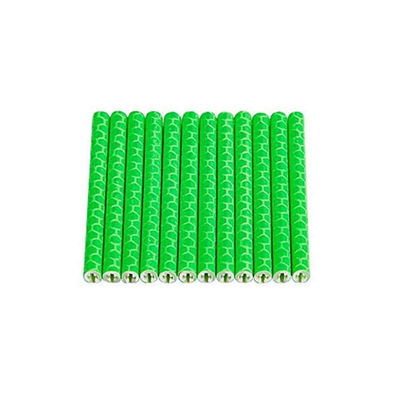 12PCS/Bag Bicycle Wheel Spokes Reflective Sticker Tube Strip Warning Light DIY 7.5cm MTB Cycling Reflector Reflective Safety Kit