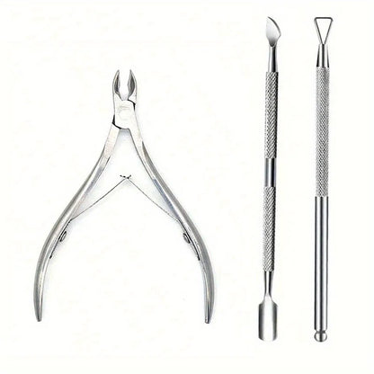 Nail Cuticle Pusher Tweezer Rainbow Cutter Nipper Clipper Dead Skin Remover Stainless Steel Manicure Nails Art Tool ManicureTool