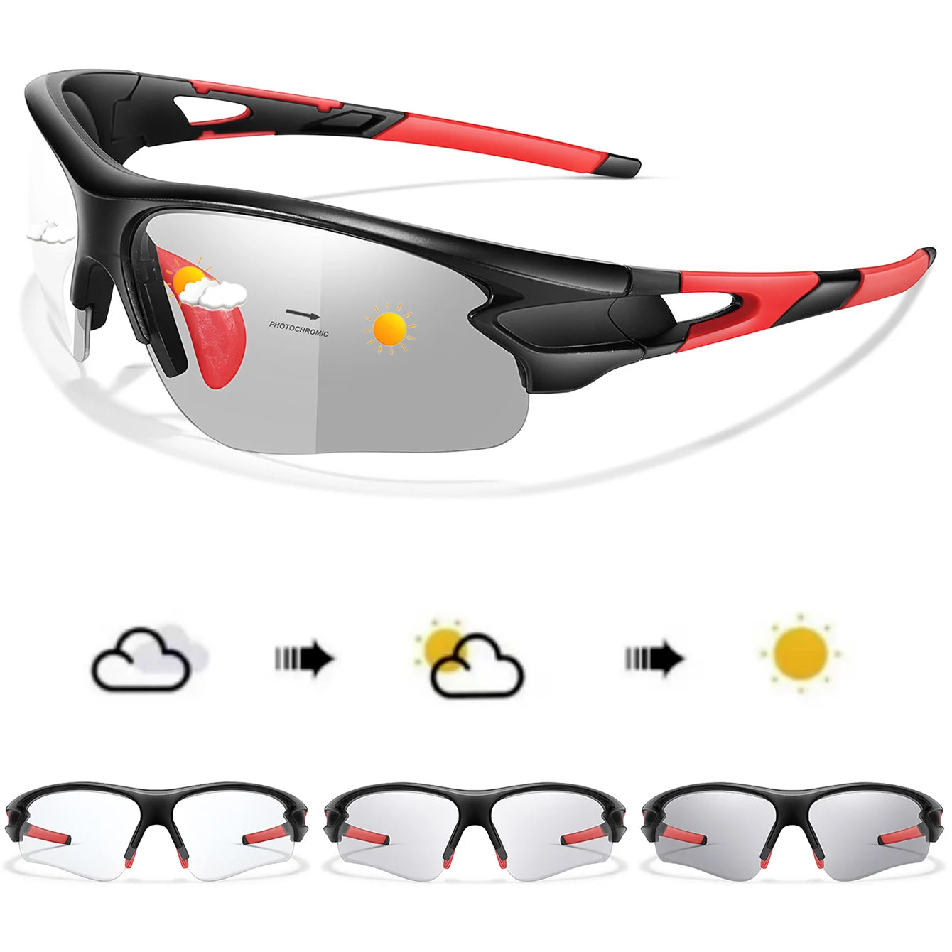 Cycling Photochromic Sunglasses Women Men Outdoor Sports Fishing Running Driving Eyewear Women Fashion Goggles
