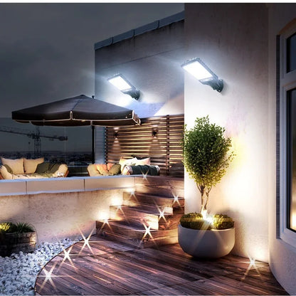 1/2/3/4PCS Solar Lights Outdoor 3 Modes 200COB Waterproof Street Lamp Motion Sensor Security Lighting for Garden Patio Path Yard