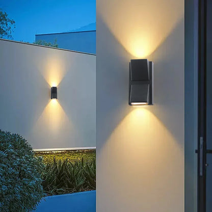Led Wall Lamp Outdoor Indoor Waterproof Surface Mounted LED Up and Down Wall Light Porch Garden AC85-265V