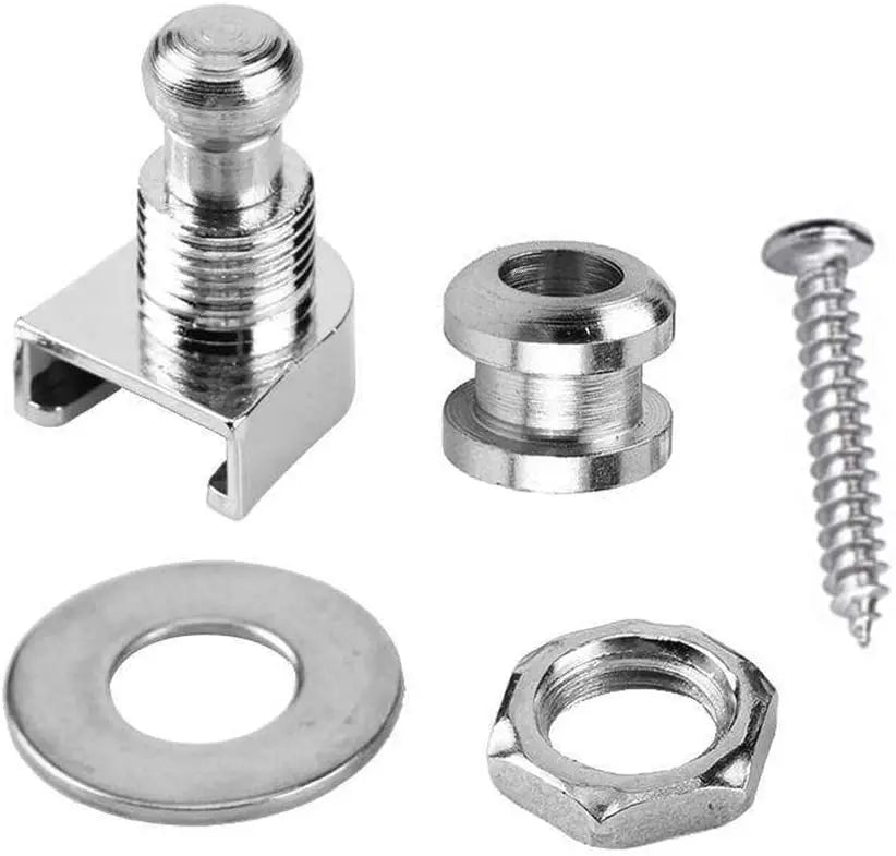 Guitar Strap Buttons Pins 1\2\4PCS 3 Color For Choose Premium Guitar Strap Locks Metal Security Strap Buttons Metal End Pins