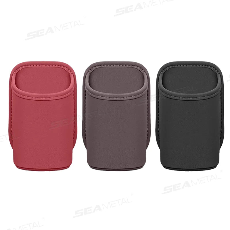 SEAMETAL Universal Car Door Cup Holder Box Back Clip Design Drink Rack Storage Bin Car Seat Back Water Cup Box Organizer Pocket