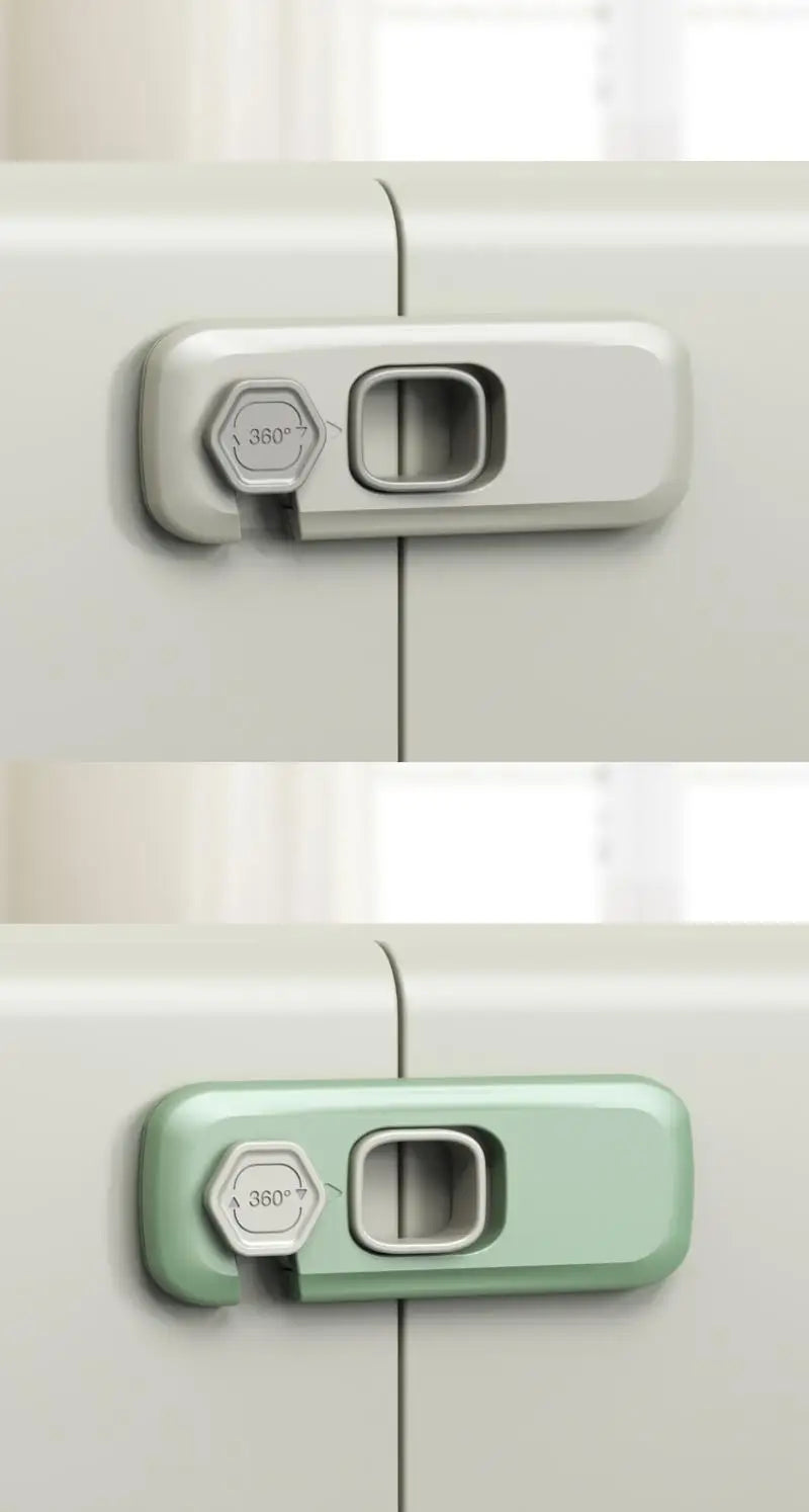 1/2 PCS Child Safety Cabinet Lock Security Protection Home Refrigerator Safety Buckle Baby Anti-Pinch Hand Drawer Door Locks
