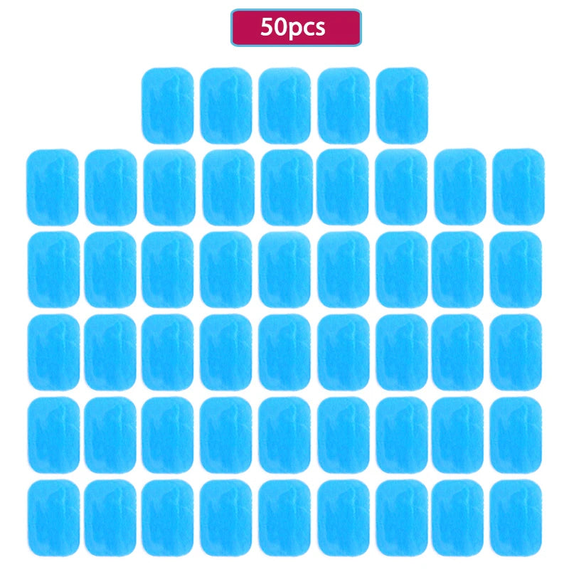 Replaceable Gel Pads for EMS Neck Massager Muscle Stimulator Sticky Stable Massager Sticker Gels for Deep Tissue Therapy