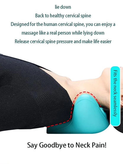 Neck Shoulder Stretcher Relaxer Cervical Chiropractic Traction Device Massage Pillow for Pain Relief Cervical Spine Alignment