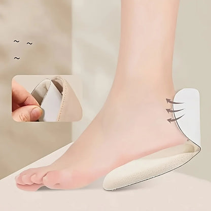 Double-Layer Thick T-Shaped Foam Heel Pad And Heel Cup - Soft, Breathable, Non-Slip, Durable, Comfortable To Wear In High Heels