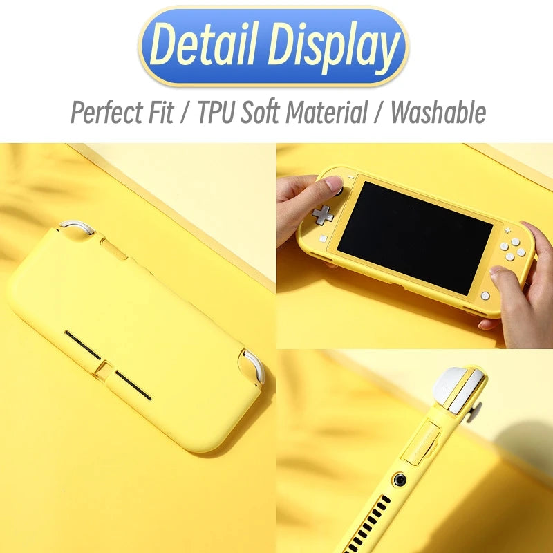 Pure Color Case For Nintendo Switch Lite Game Console TPU Soft Cover Case for NS Switch Lite Shell Good Protection Washable