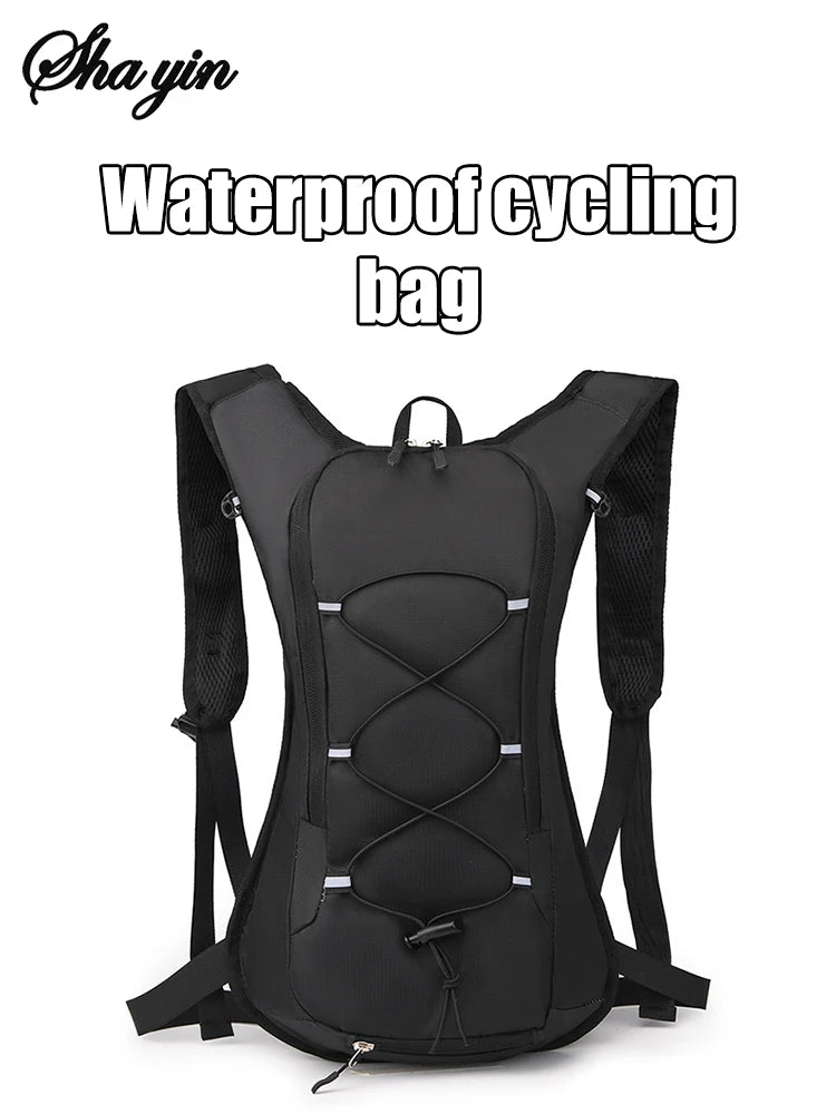 New 12L Outdoor Sport Bike Cycling Running Hiking Hydration Water Bag Storage Helmet Pack Waterproof UltraLight Bladder Backpack