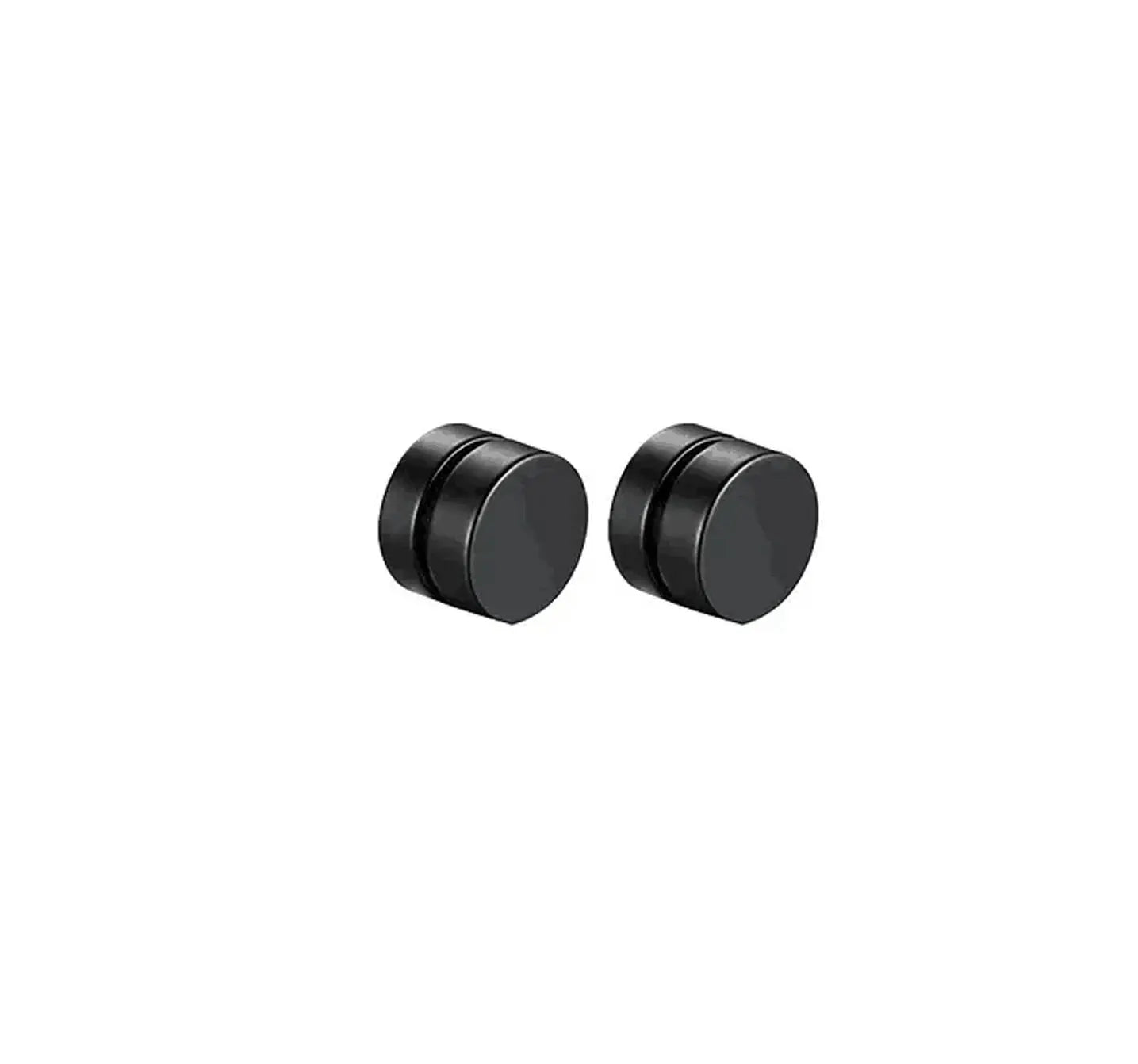 1-5 pairs of fashionable men's punk cross pendants stainless steel earless magnet earrings set